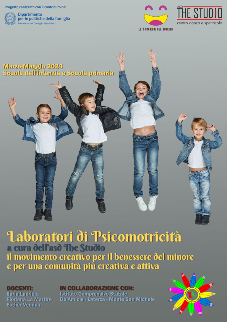 Scopri di più sull'articolo LABORATORI DI PSICOMOTRICITÀ – MARZO – MAGGIO 2024